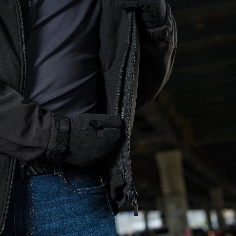 M-Tac Softshell geaca neagra cu captuseala detasabila
