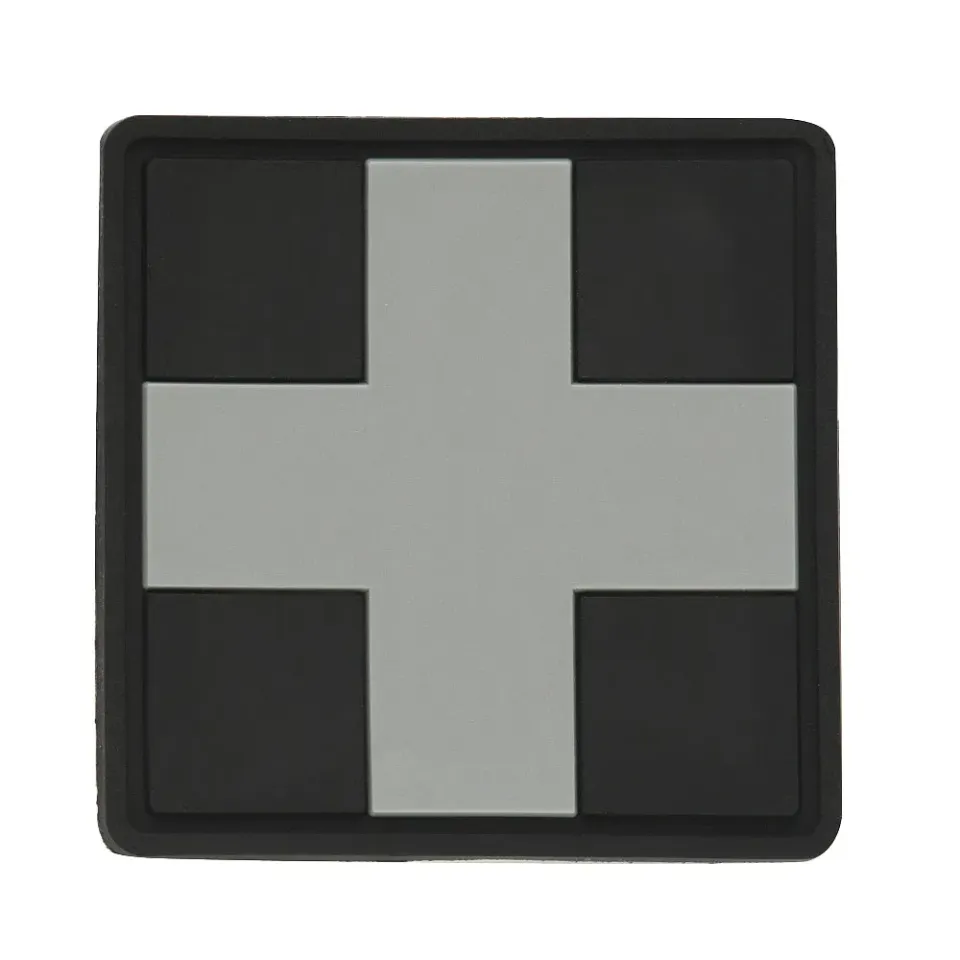 M-Tac Cruce Medicala patch PVC negru gri