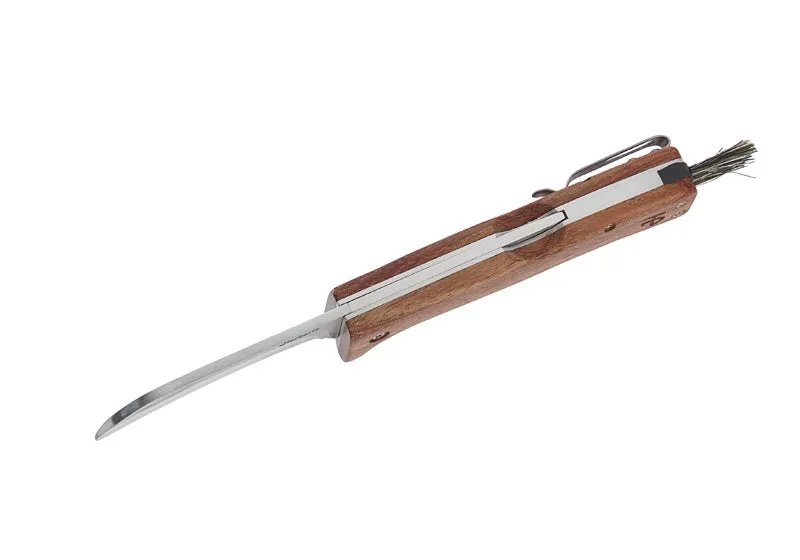 Herbertz briceag ciuperci oțel 440A fag 17cm