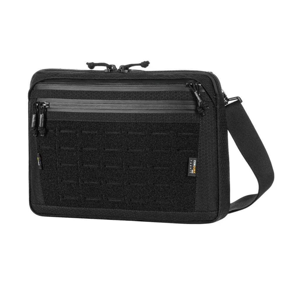 M-Tac Admin Hex Large geantă tactică neagră velcro