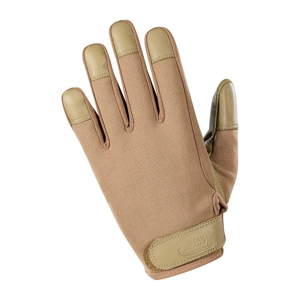 M-Tac Police manusi tactice Khaki piele/sintetic