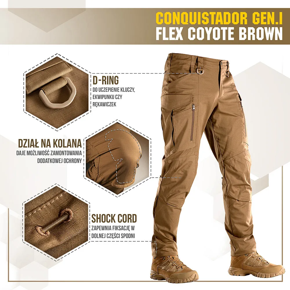 M-Tac Conquistador Gen.I Flex pantaloni Coyote Brown