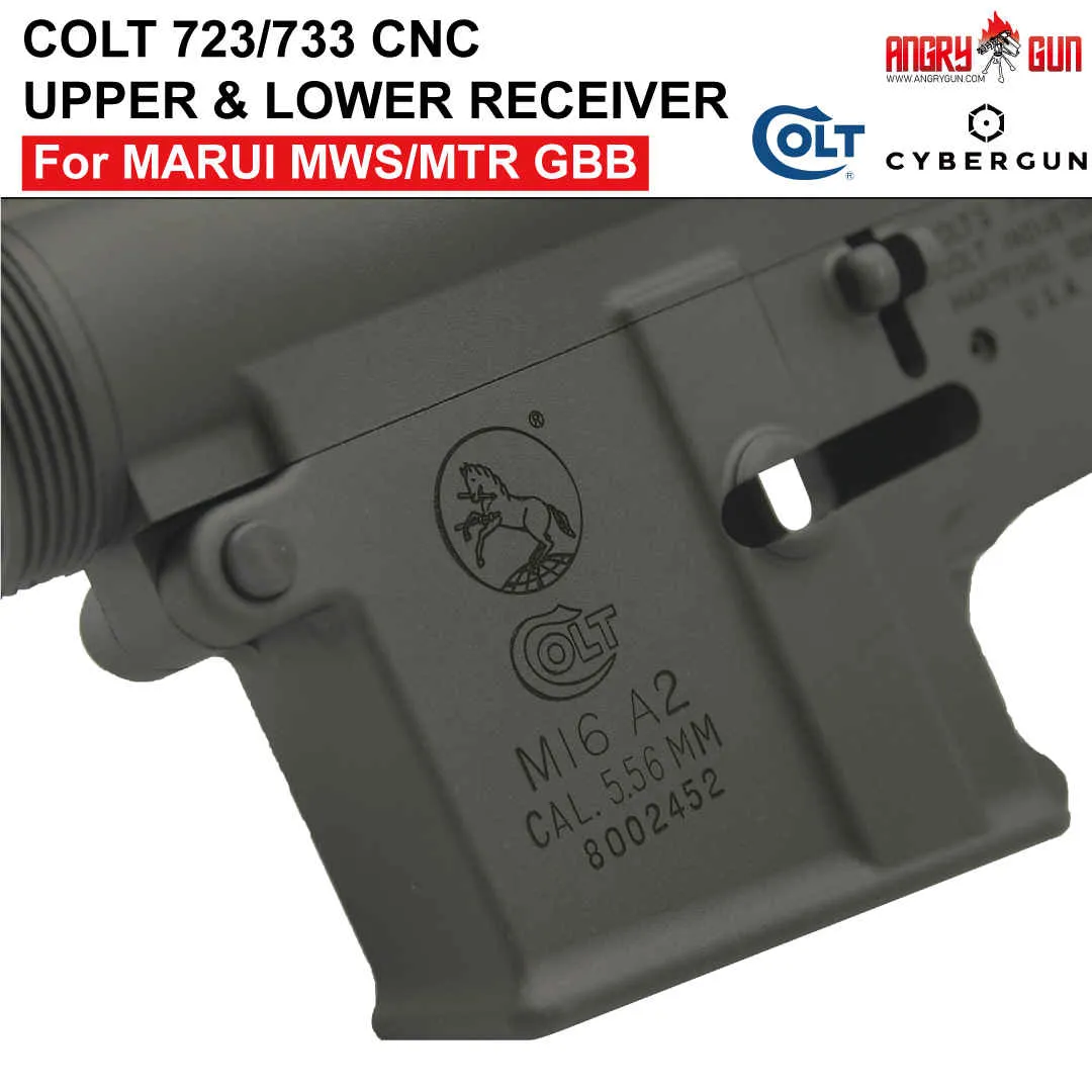 Angry Gun Colt 723/733 M16 A2 receiver set replica gri Colt