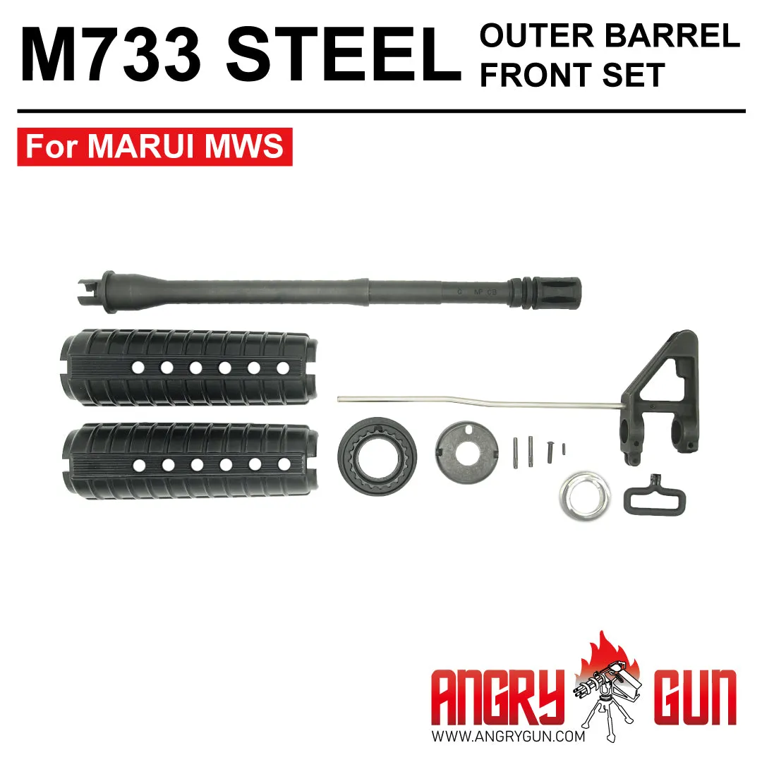 Angrygun M723/M733 țeavă externă airsoft oțel
