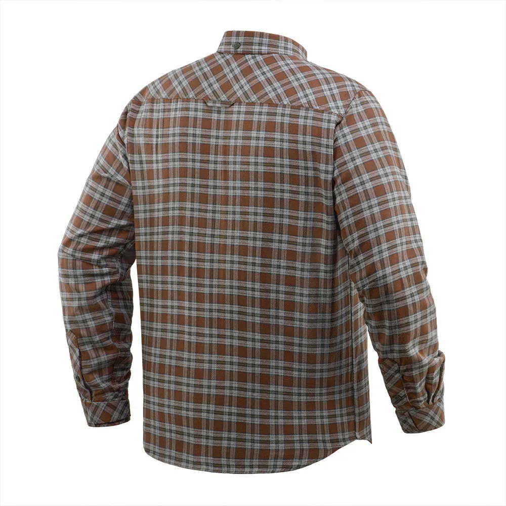 M-Tac Lumberjack cămașă maro/gri bumbac