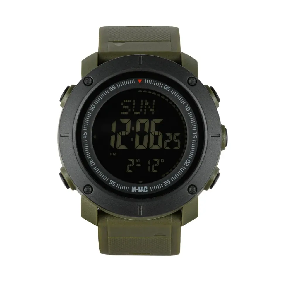 M-Tac 2095 ceas tactic verde cu compas rezistent la apa