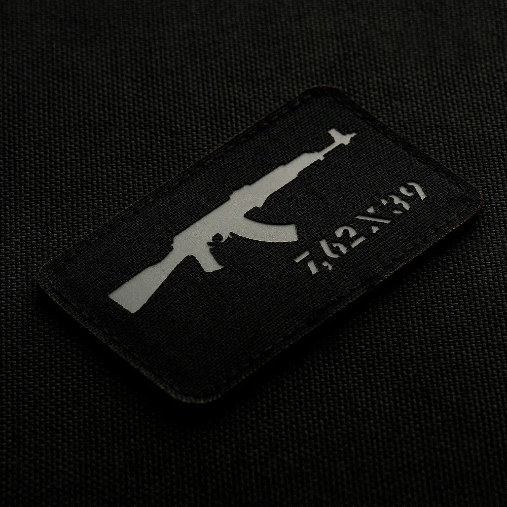 M-Tac AKM 7.62x39 patch Black Grey Cordura