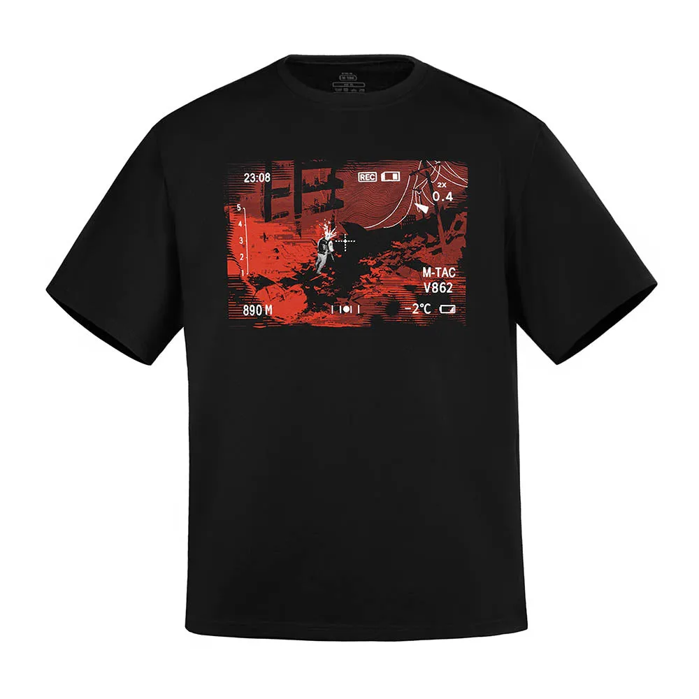 M-Tac One Shot tricou oversize negru bumbac