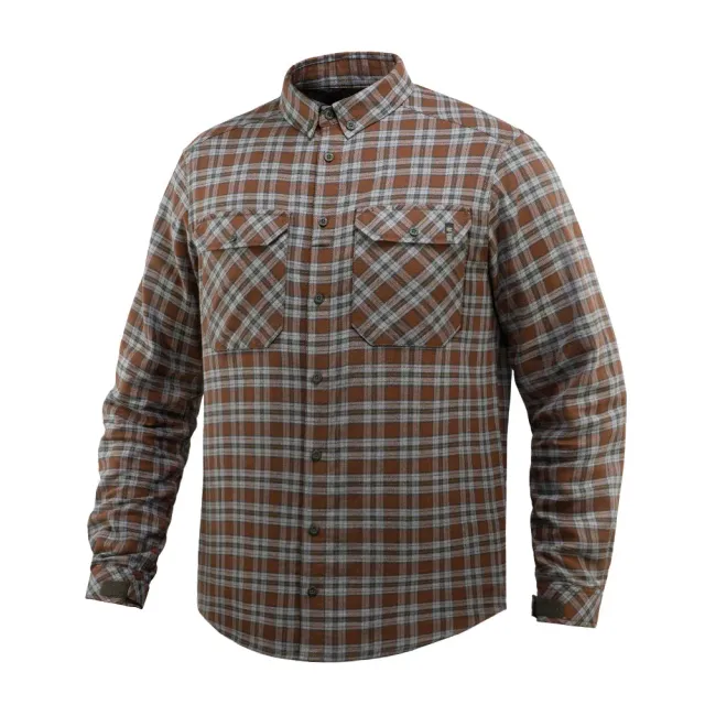M-Tac Lumberjack cămașă maro/gri bumbac