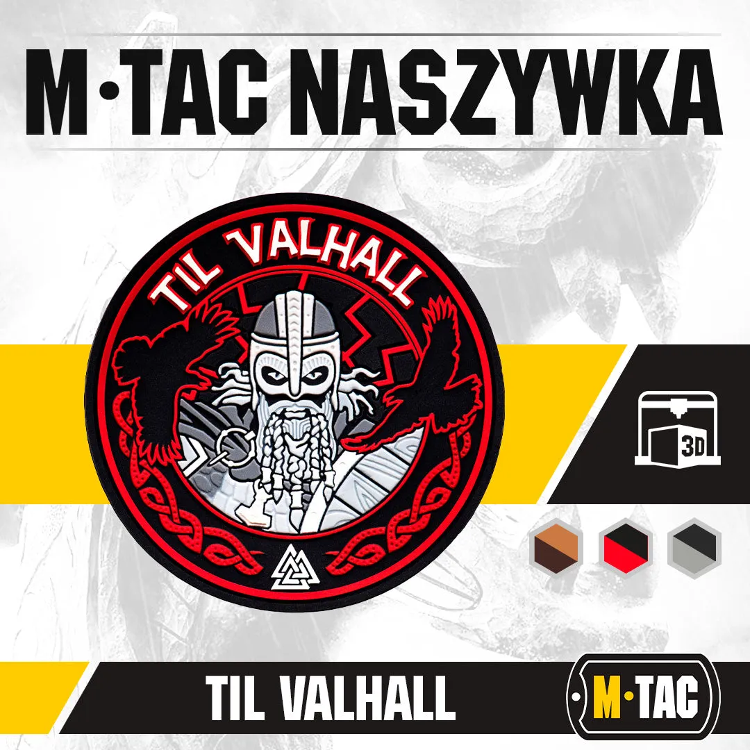 M-Tac Til Valhall patch PVC negru rosu velcro