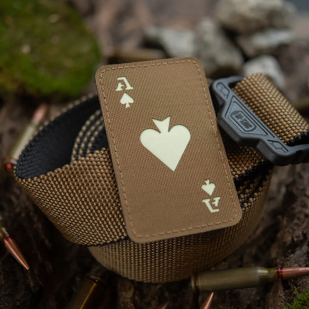 M-Tac Ace of Spades Laser Cut patch coyote GID fosforescent