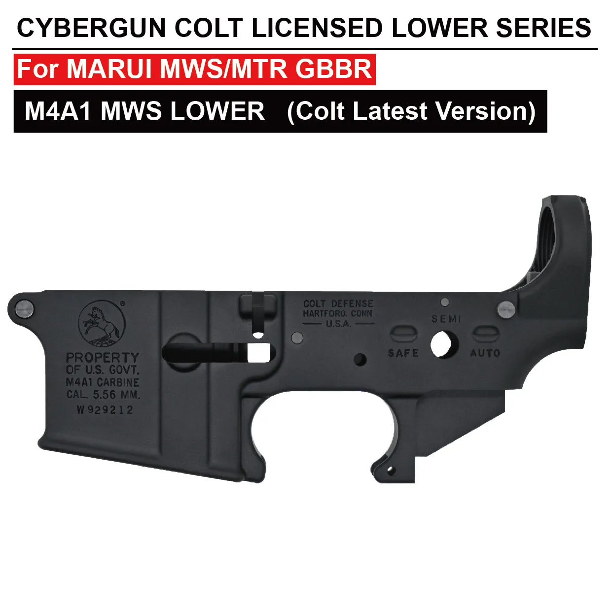 Angry Gun Colt M4A1 lower receiver TM MWS aluminiu