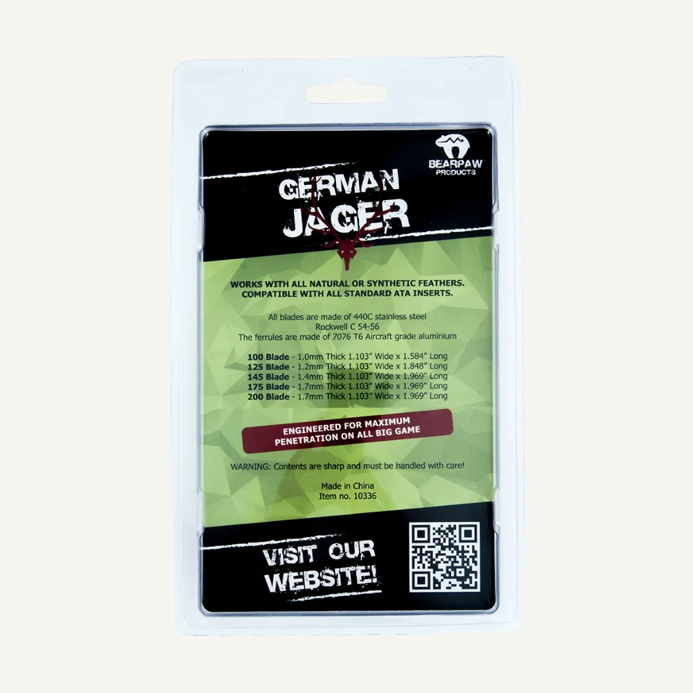 Bearpaw German Jager varfuri vanatoare set 3 buc