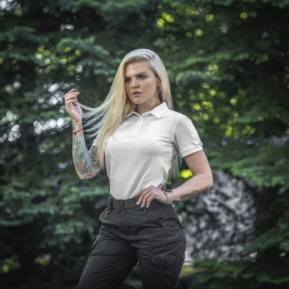 M-Tac Lady 65/35 tricou polo alb femei bumbac