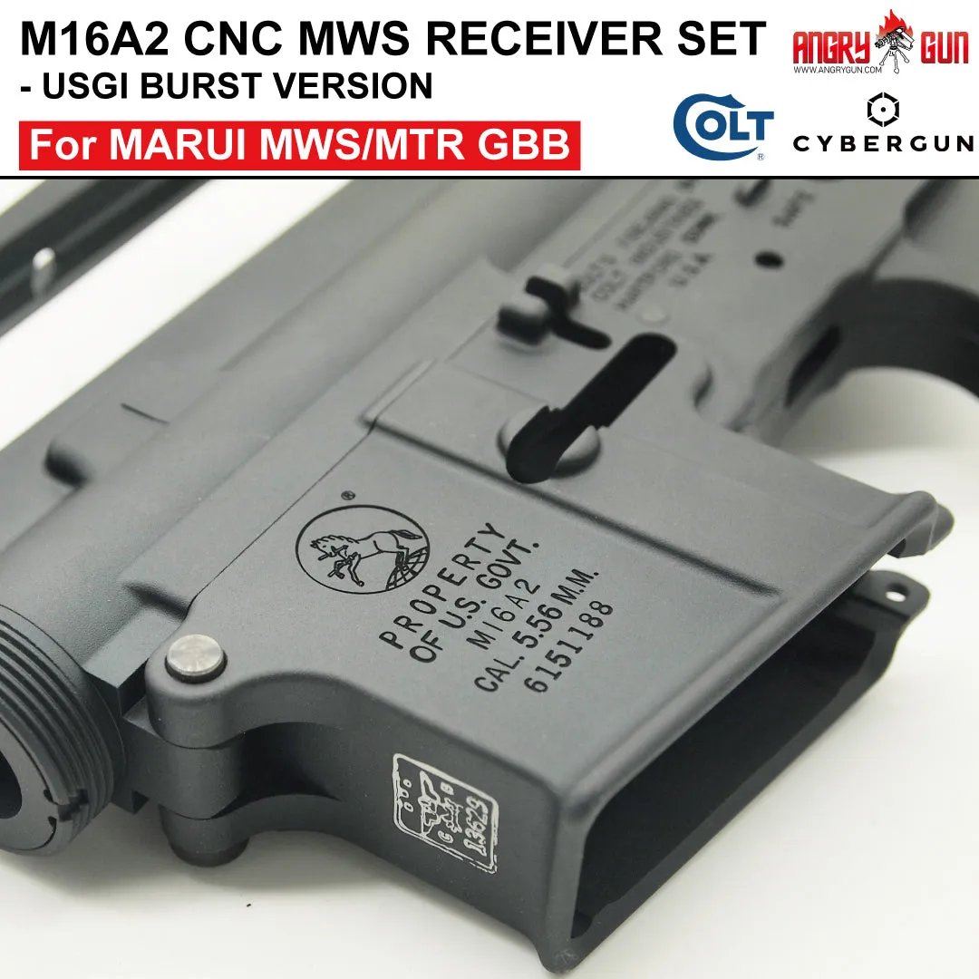 Angry Gun Colt M16A2 receiver CNC burst Marui MWS