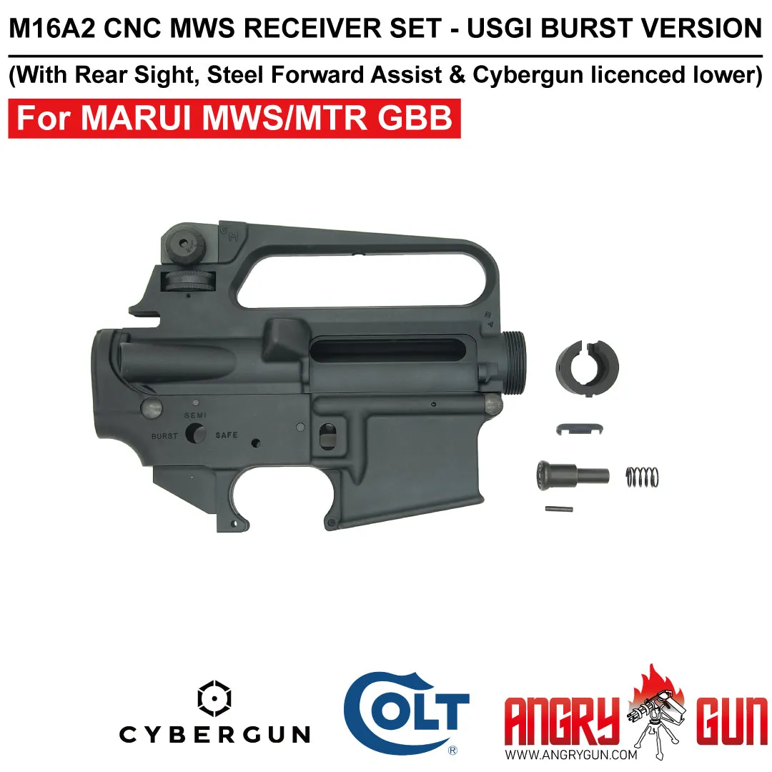 Angry Gun Colt M16A2 receiver CNC burst Marui MWS