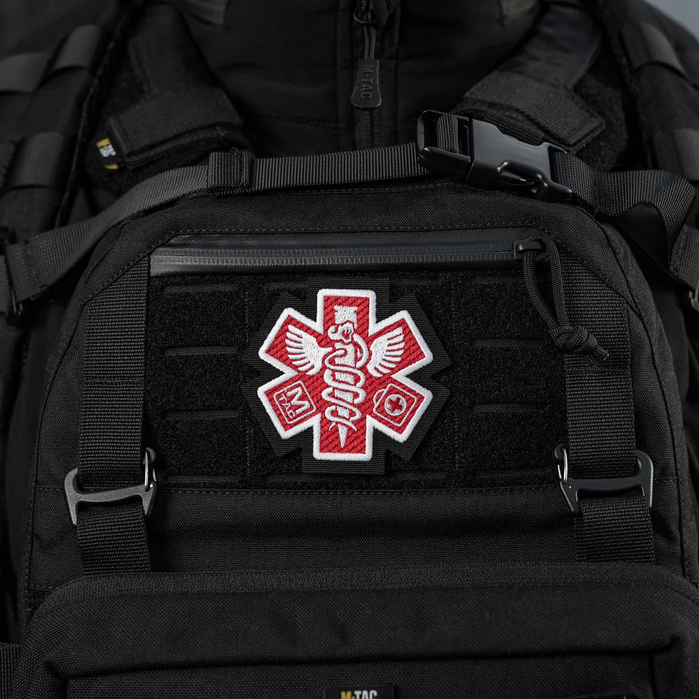 M-Tac Paramedic patch brodat negru velcro