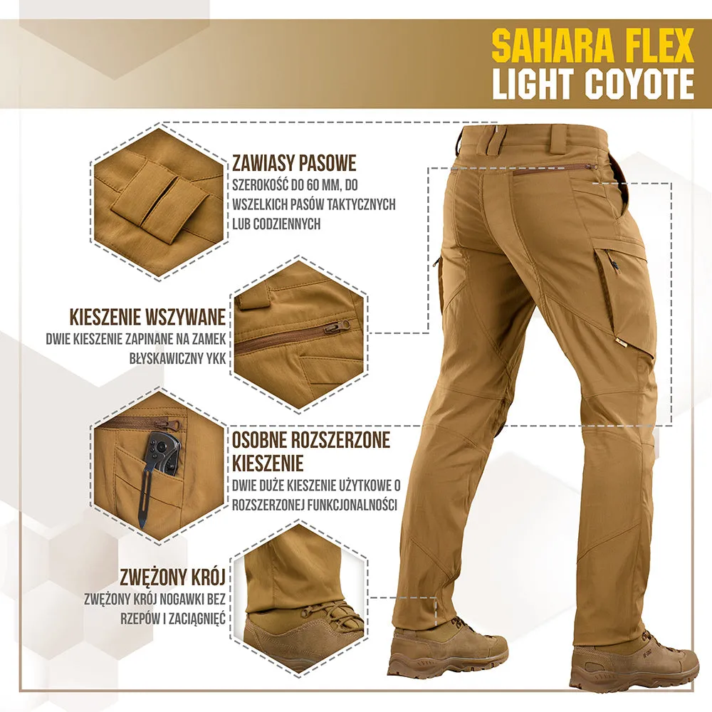 M-Tac Sahara Flex Lite pantaloni coyote rip-stop