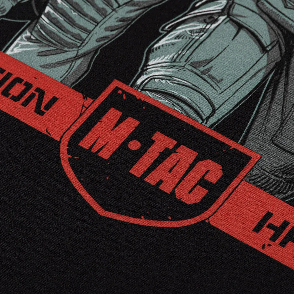 M-Tac Freedom bluză raglan neagră bumbac