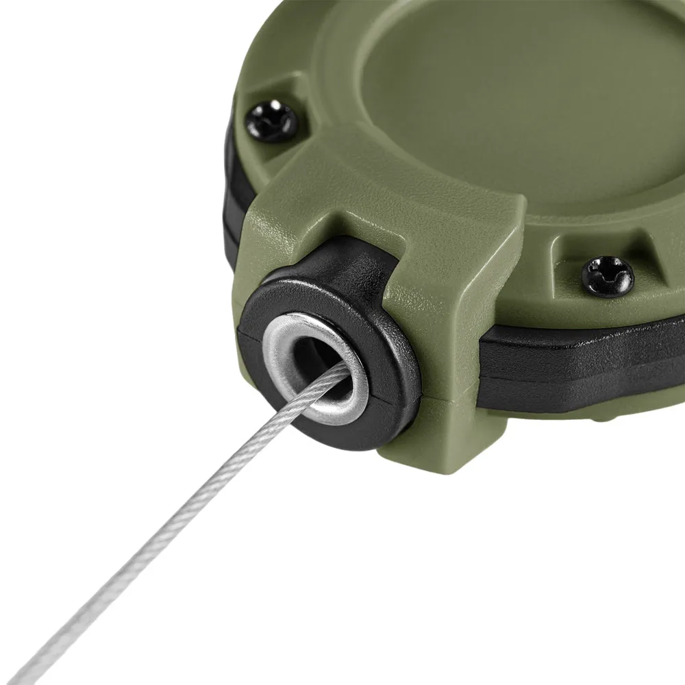 Carabiniera M-Tac cablu retractabil Olive 65 cm ABS