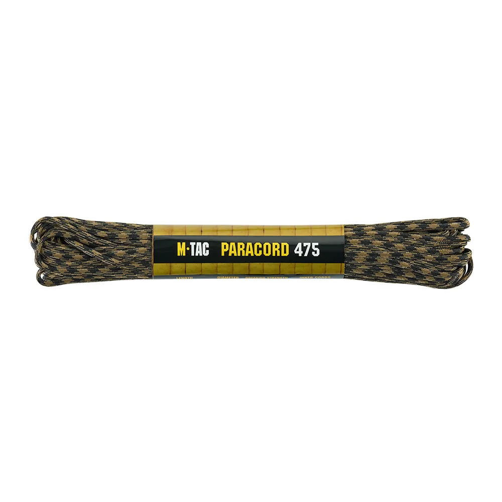M-Tac 475 paracord negru-coyote 15 m rezistent