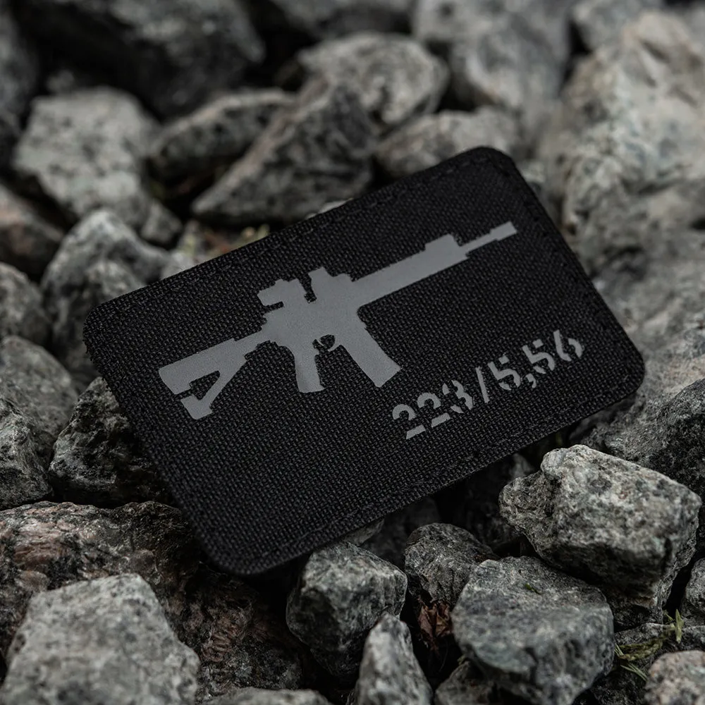 M-Tac AR-15 patch 223/5,56 black grey velcro