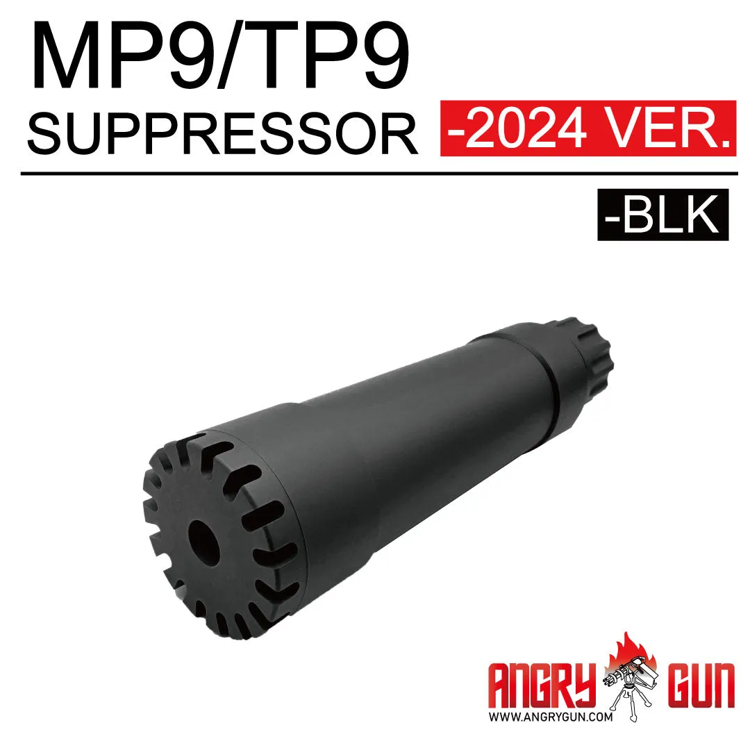 Angry Gun MP9 supresor dummy QD negru 210mm KWA