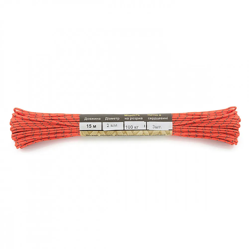 M-Tac Minicord Reflectiv paracord 15m portocaliu