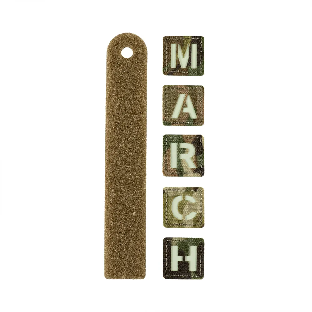 M-Tac MARCH patch Multicam GID 3x3 cm fosforescent