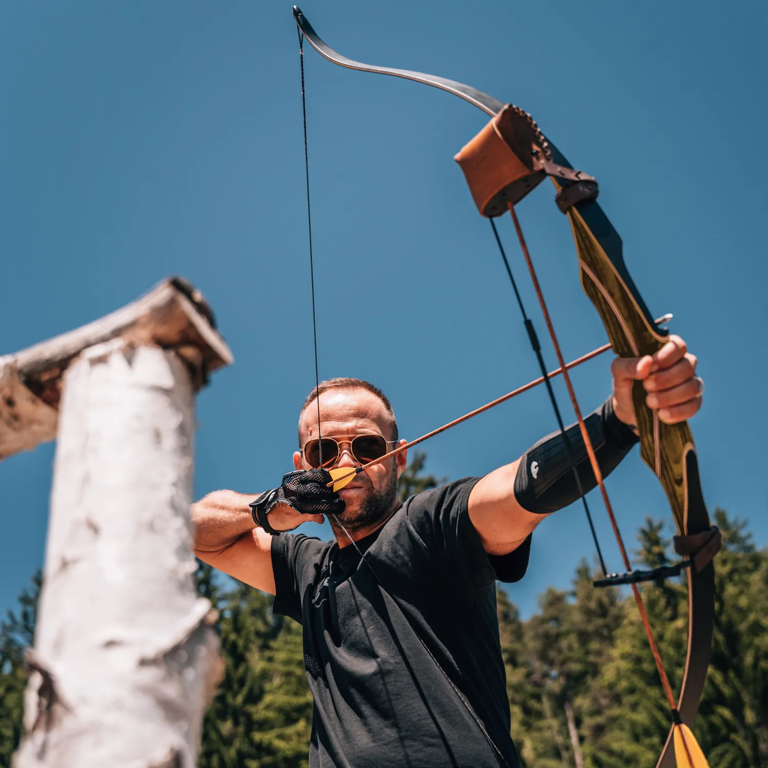 Bearpaw Penthalon Creed arc recurve 60" lemn