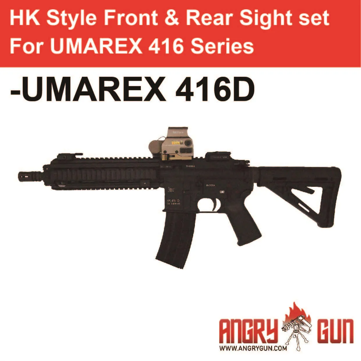 ANGRYGUN HK Style set cătare față spate HK416