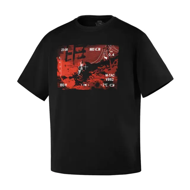 M-Tac One Shot tricou oversize negru bumbac