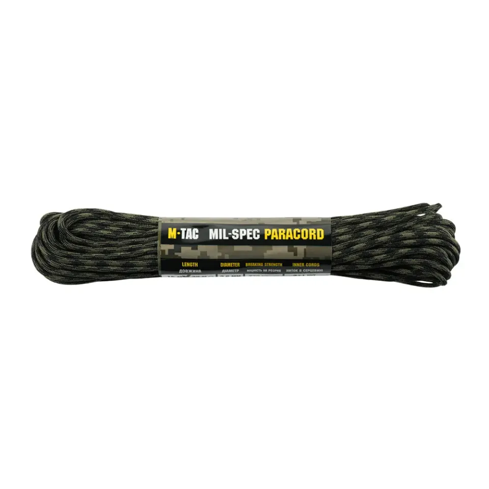 M-Tac 550 MIL-SPEC paracord Black Forest 15 m