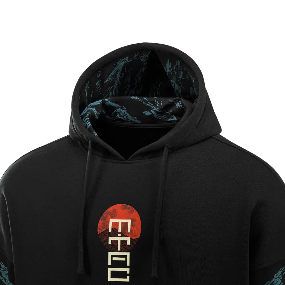 M-Tac Two Samurai Oversize hanorac negru bumbac greu