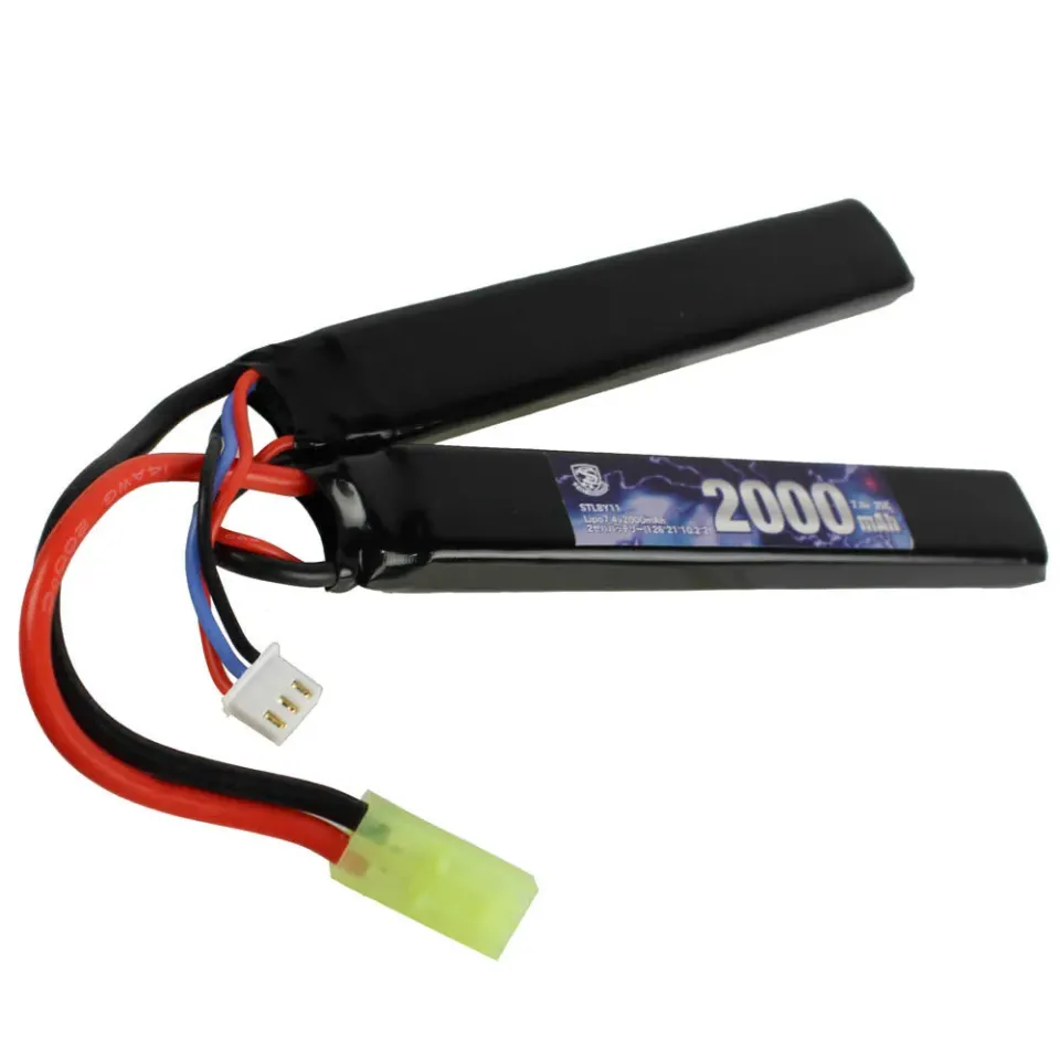 Baterie S&T LiPo 7.4V 2000mAh airsoft 2 bucati