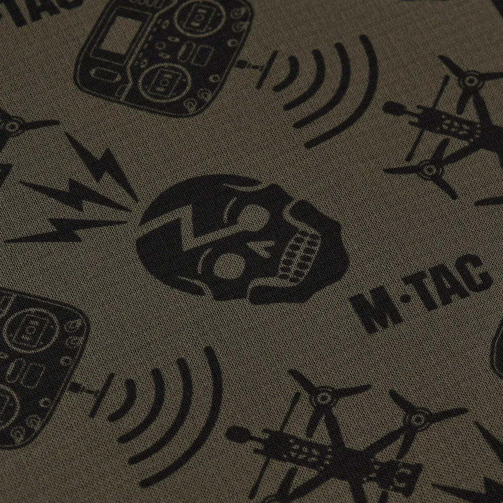M-Tac Drone Pattern fular tubular Dark Olive microfleece