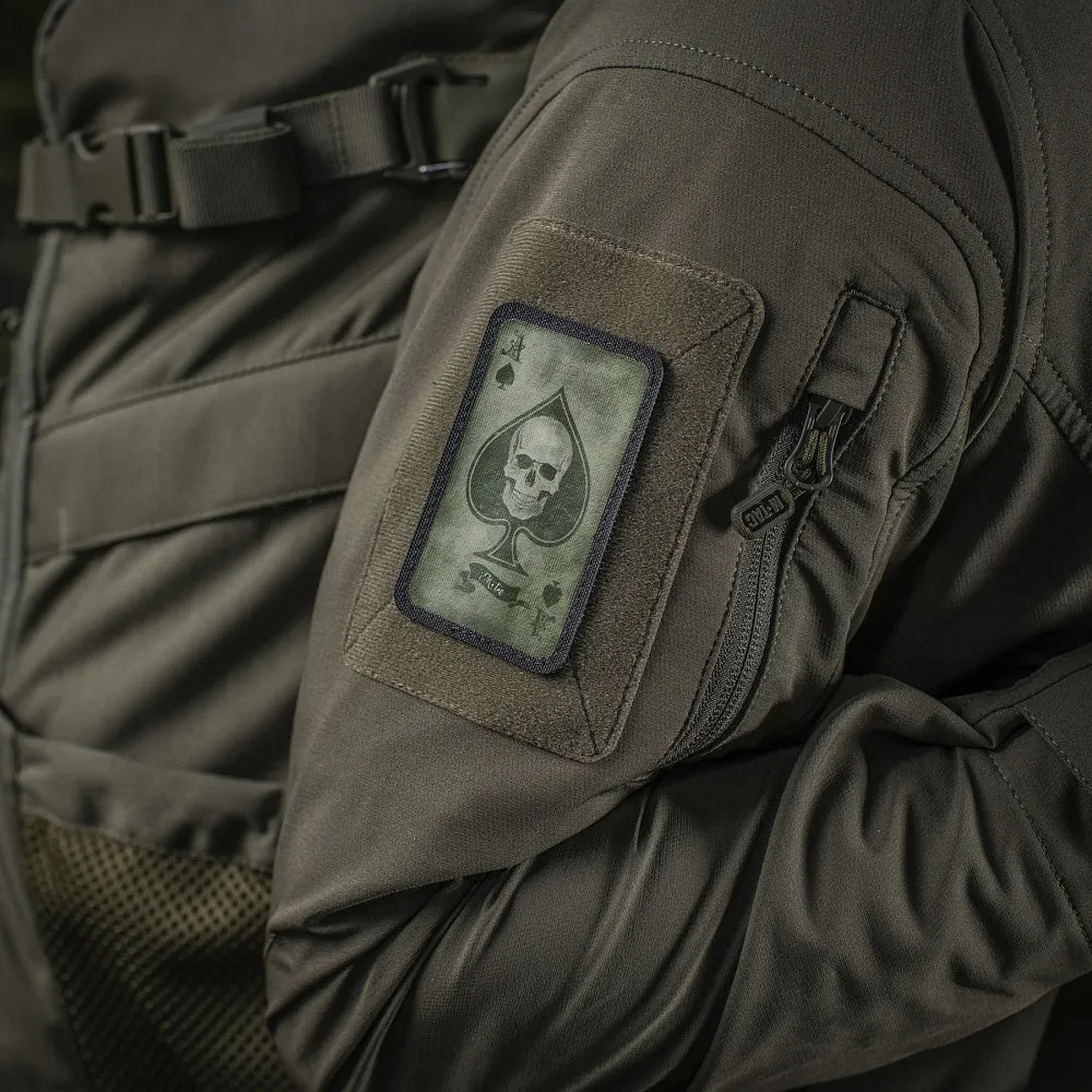M-Tac Ace of Spades patch morale Ranger Green Cordura