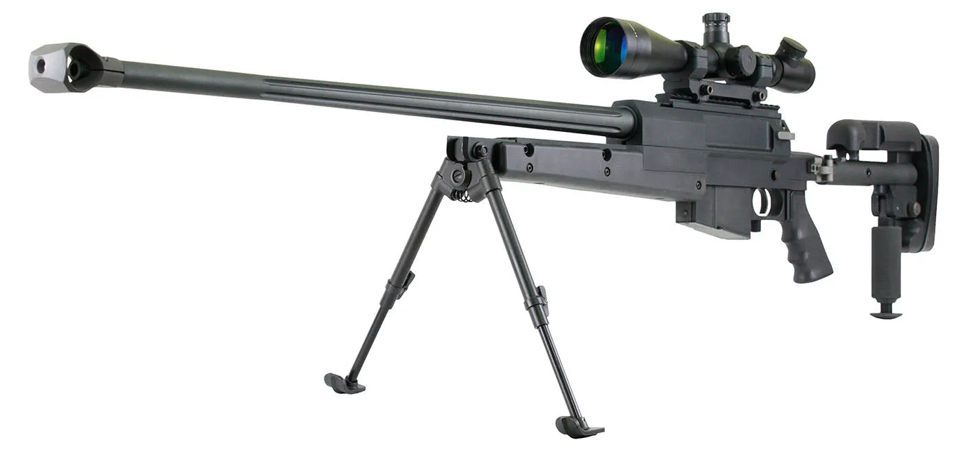 S&T PGM Mini-Hecate .338 replica sniper gaz negru + husa