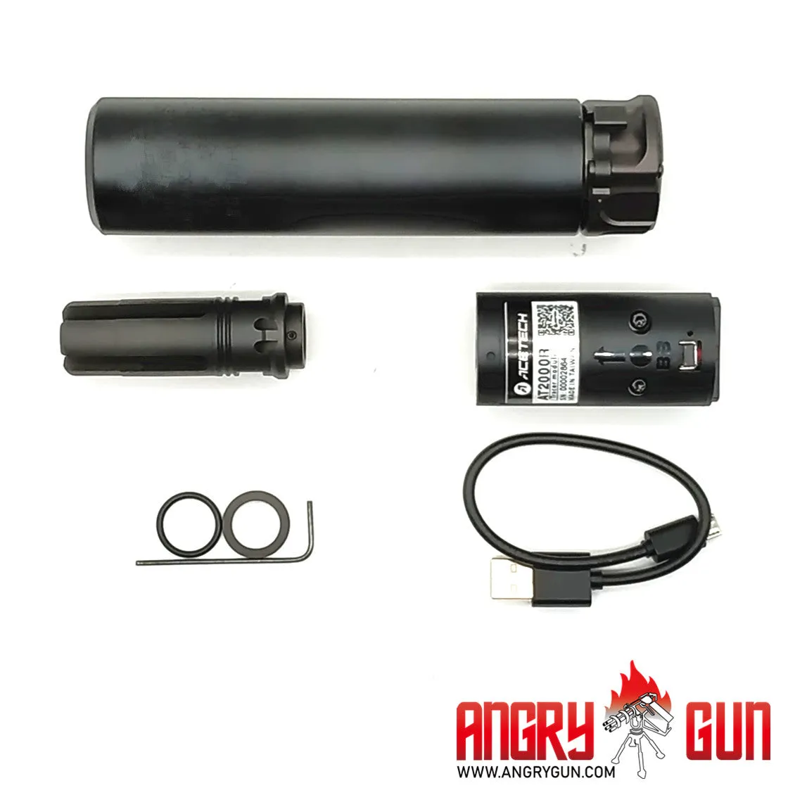 Angry Gun Socom556 tracer amortizor negru 14mm CCW