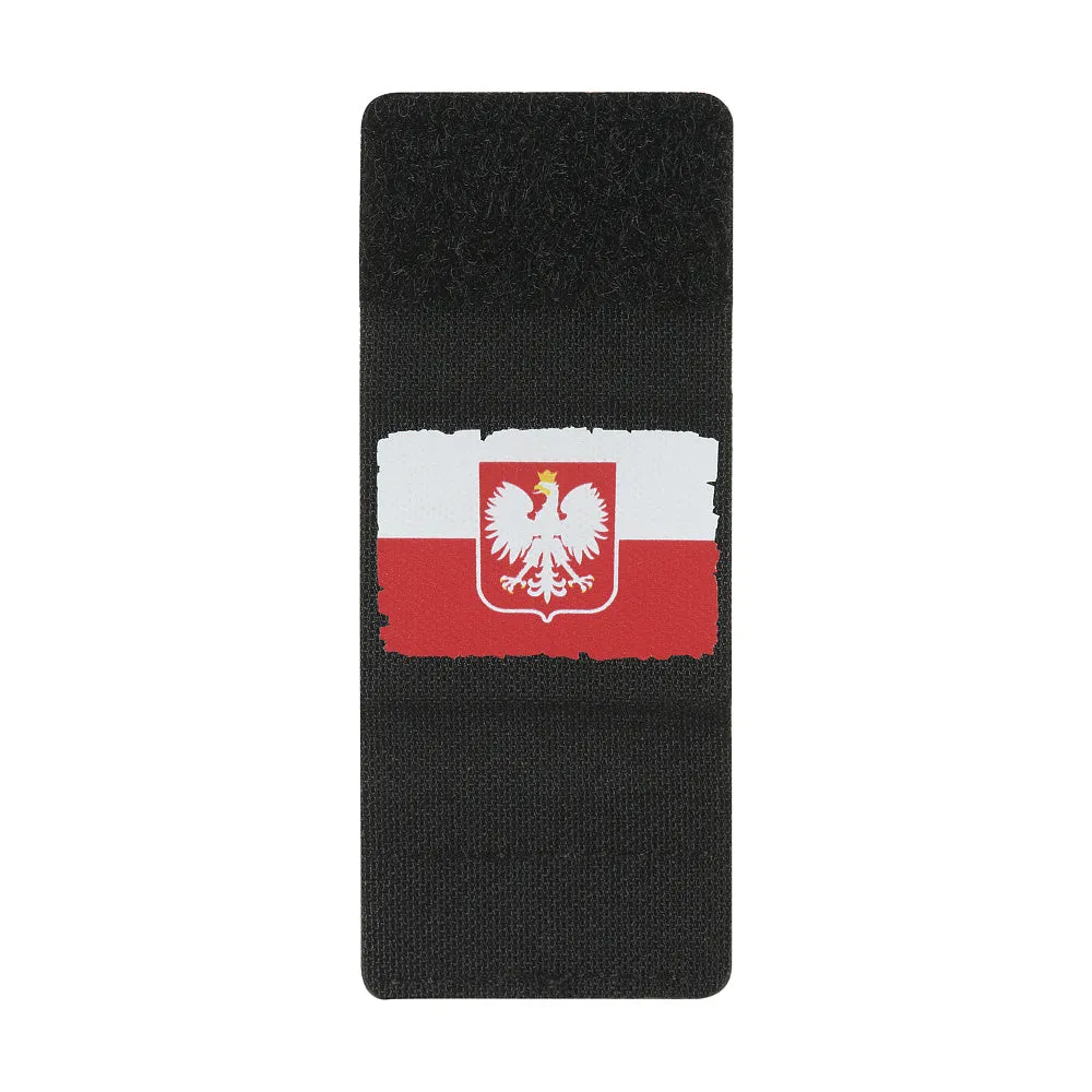 M-Tac Drapel Polonia patch MOLLE negru cu velcro