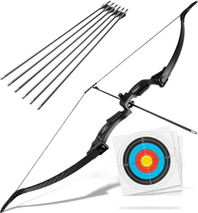 Bear Paw Bowrilla arc recurve 25 lbs set 6 sageti incepatori