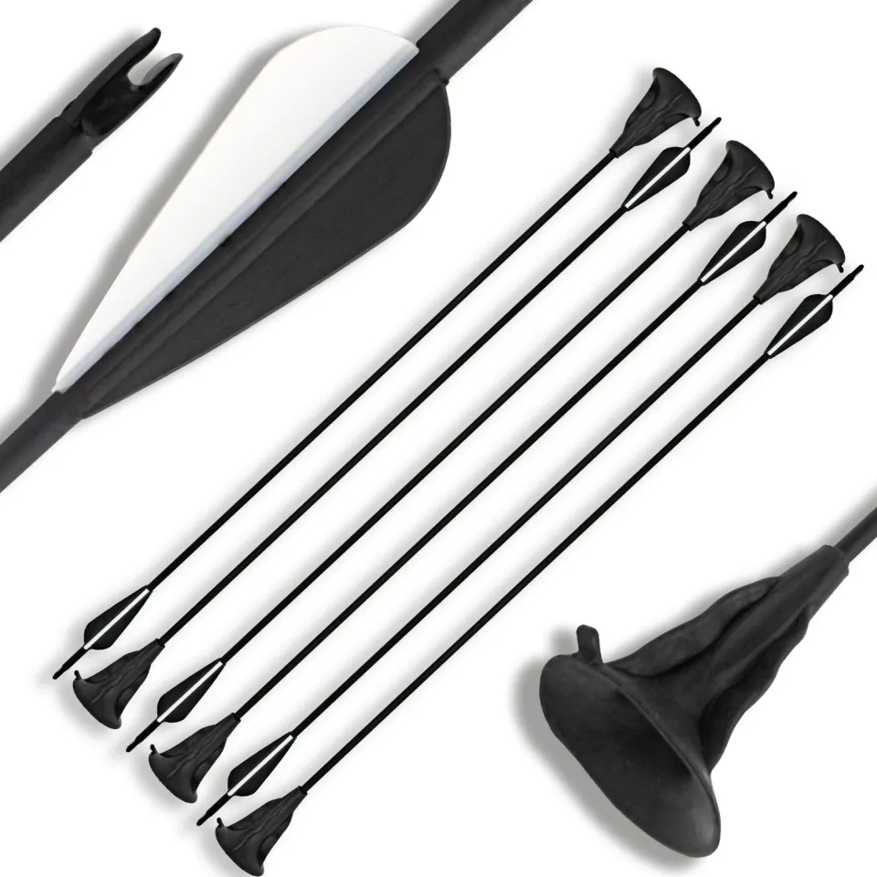 Bowrilla sageti ventuza copii 71 cm set 6 buc