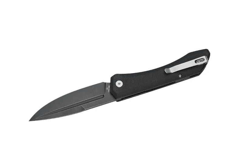 Herbertz Outdoor briceag Liner Lock negru D2 Micarta