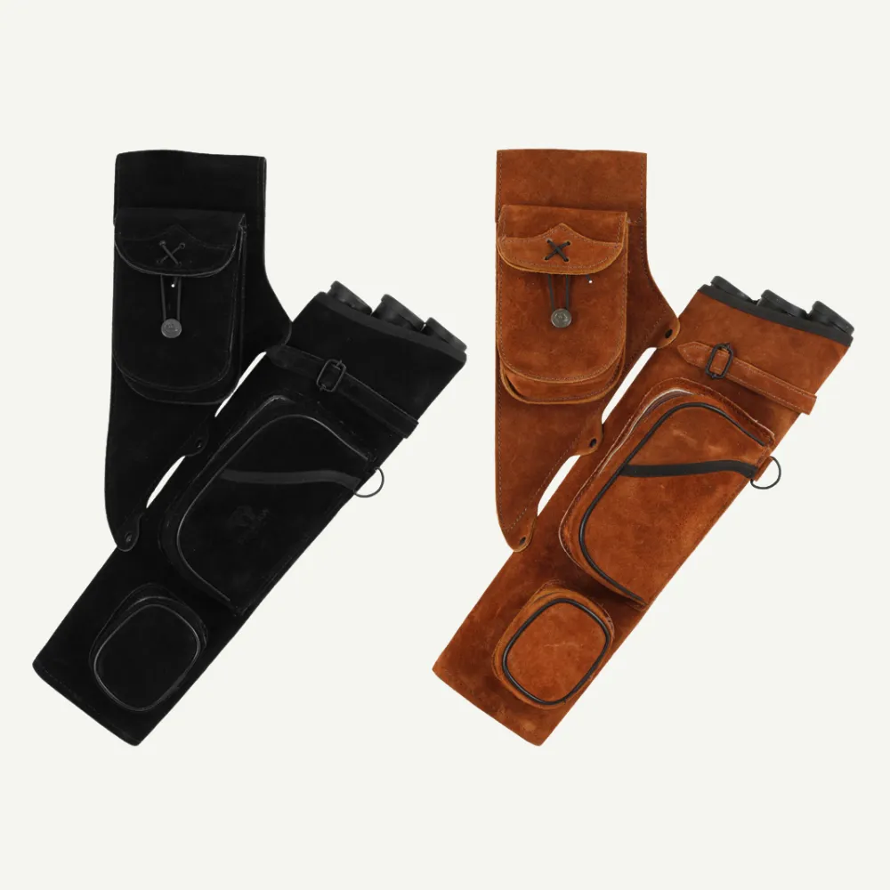 Bearpaw Sidequiver Tube tolba piele neagra laterala RH