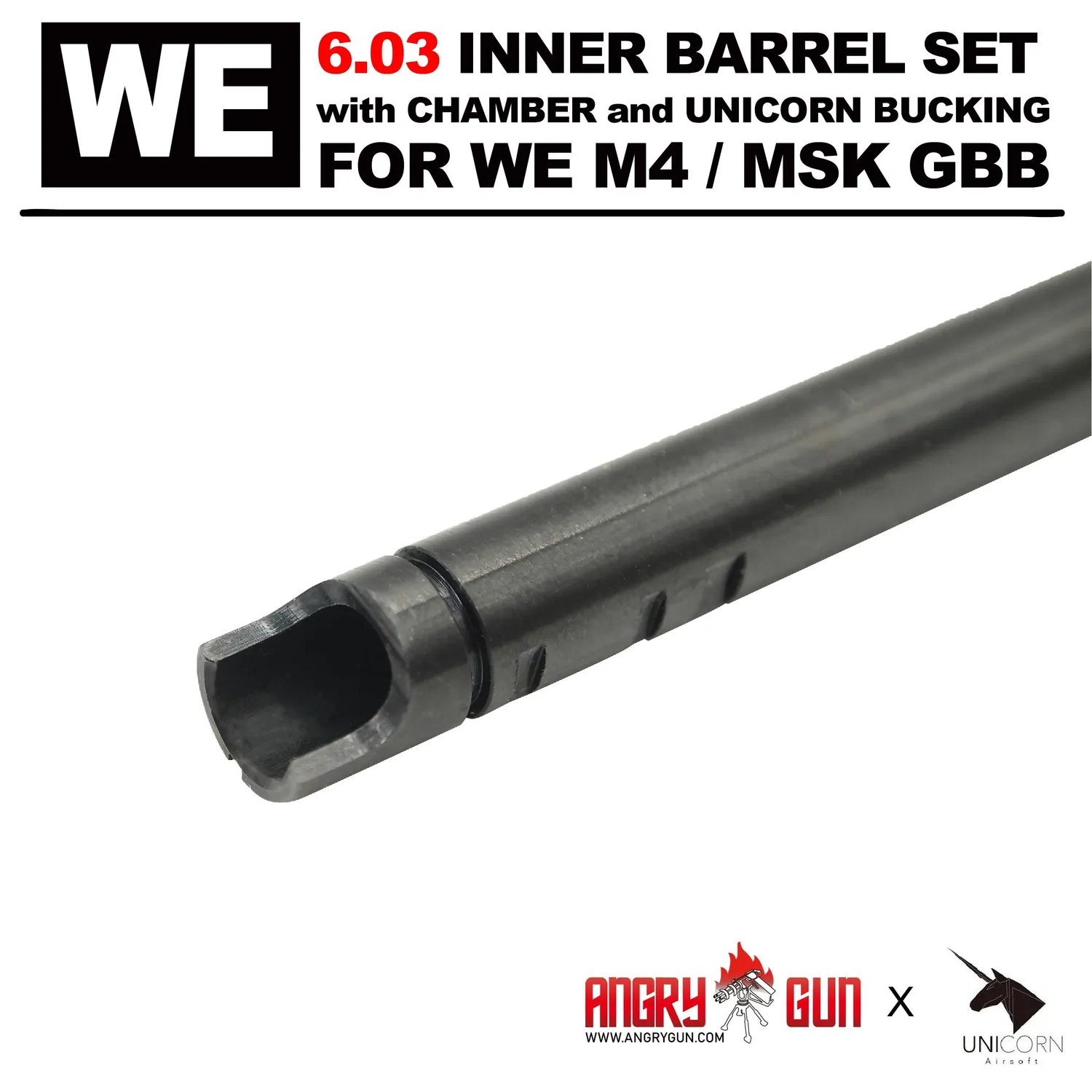 Angry Gun WE Set Teava Interna 6.03mm Inox 250/370mm