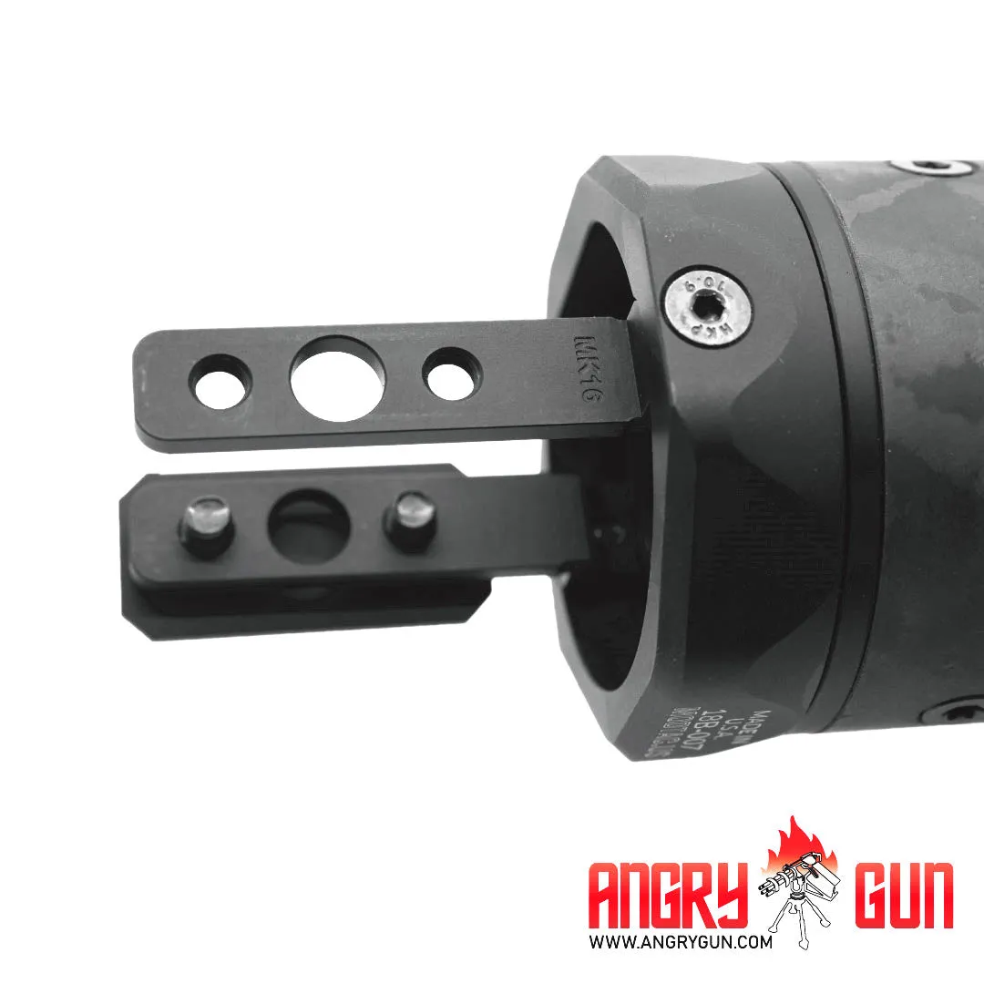 AngryGun M-RAC Type A scut amortizor negru carbon 6,5 inch