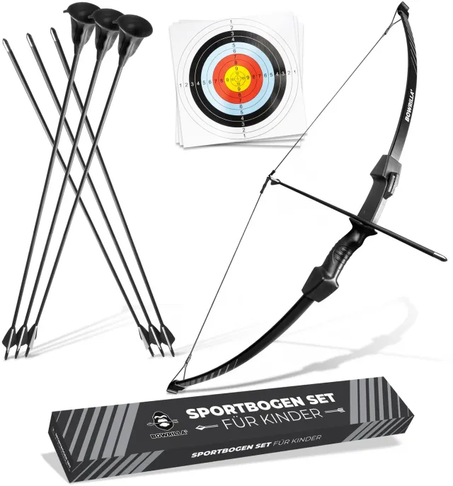 Bear Paw Bowrilla set arc copii 15 lbs cu 6 săgeți