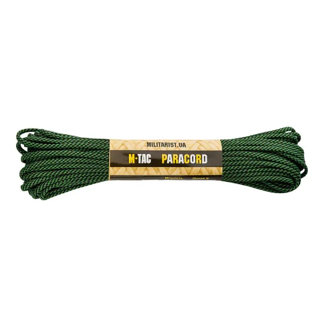 M-Tac 550 Type III paracord negru-camuflaj 15 m