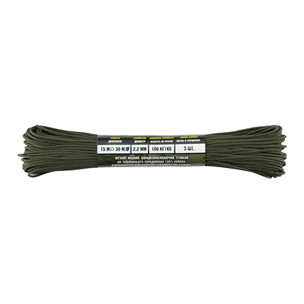 M-Tac Minicord paracord 30 m Ranger Green 100 kg