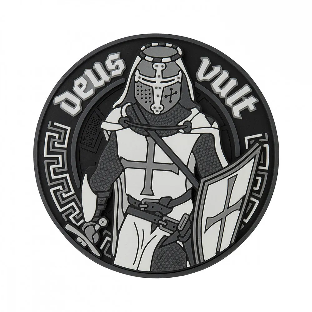 Patch M-Tac Deus Vult 3D PVC negru Velcro